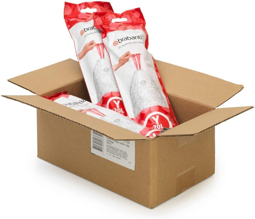 Brabantia - PerfectFit Bin Liners Multipack (Size Y/20 Litre) Thick Plastic 4