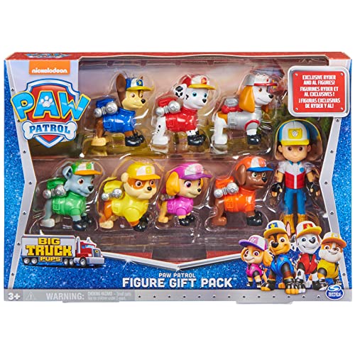 PAW Patrol Big Truck Pups 8-Piece Figure Gift Pack with Collectible Action Figures and Play Vehicles