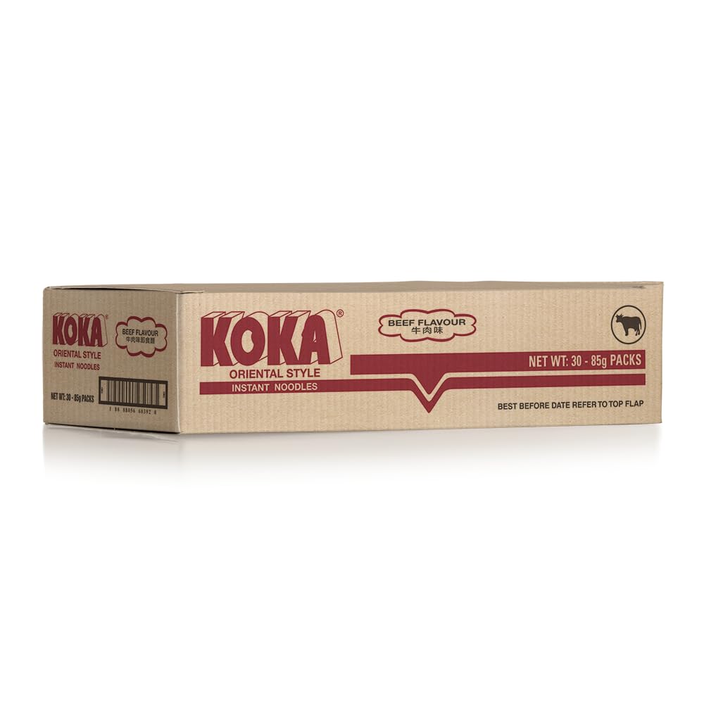 KOKA Original Beef Flavour Oriental Style Instant Noodles - 30 x 85 g