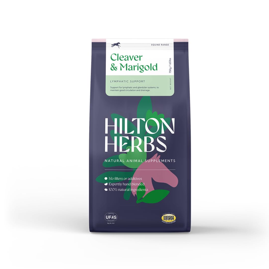 Hilton Herbs Cleavers & Marigold Natural Equine Supplement for Lymphatic Support | 750g 1