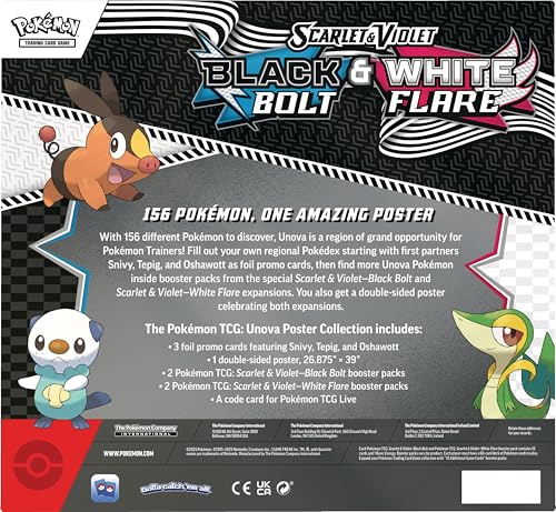 Pokémon TCG: Unova Poster Collection with 3 Foil Promo Cards & 4 Booster Packs 4