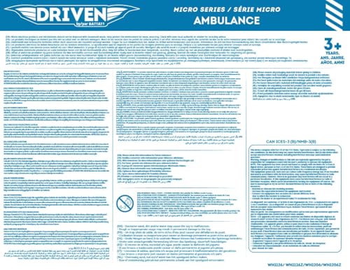 Driven by Battat Micro Ambulance - Toy Rescue Vehicle with Lights, Sounds & Movable Parts for Kids 3+ 17