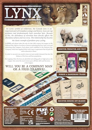 Play To Z Lynx Strategy Game for 2 to 5 Players Ages 14+ 8