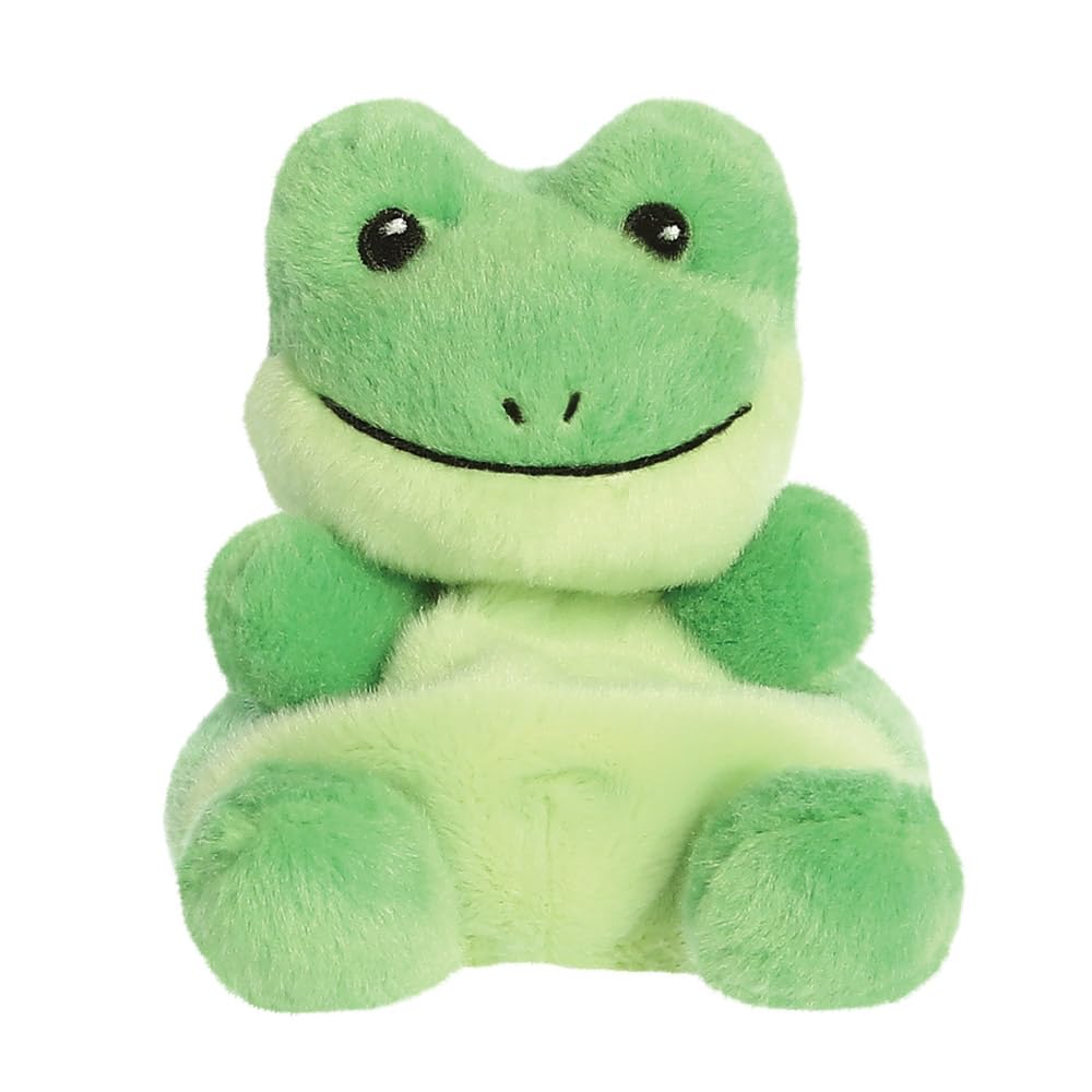 AURORA Palm Pals Ribbits Frog Soft Toy - 5 Inch Green Plush | Collectible | Suitable from Birth