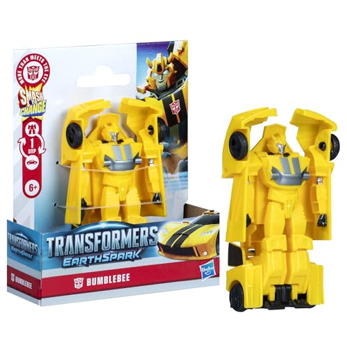 Transformers EarthSpark Bumblebee 1-Step Smash Changers Action Figure | 10 cm 10