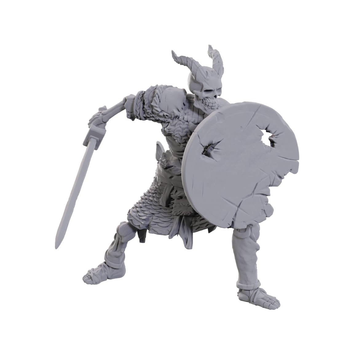 WizKids Nolzur's Marvelous Miniatures - Tiefling Skeleton (Wave 23) | Unpainted Plastic Figure 1