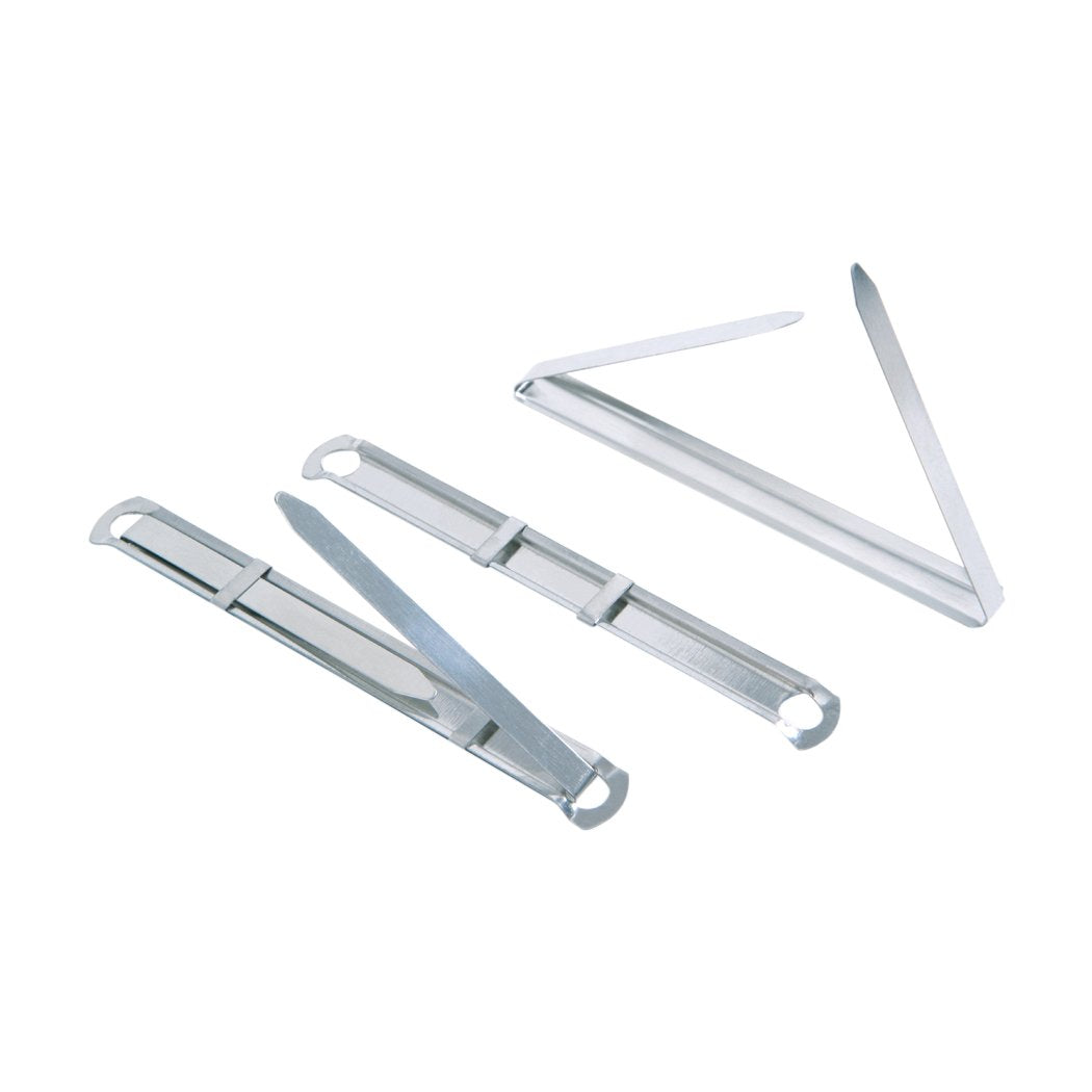 RAPESCO FC020850 Two-Piece Paper Fasteners - Strong Steel, 50mm Capacity | Pack of 50 Silver Fasteners 1