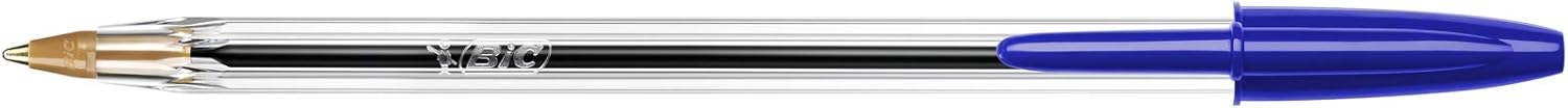BIC Cristal Original Comfortable Ballpoint Pens - Value Pack of 100 - Blue Colour- Medium Point (1.0 mm) 5