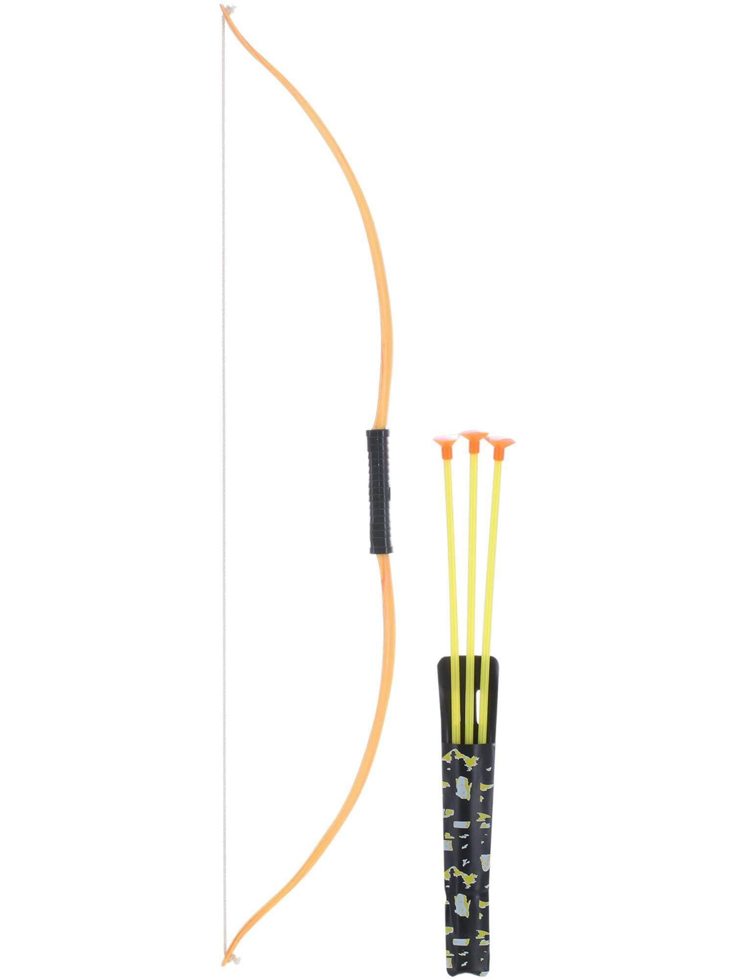 Smiffys 73 cm Wooden Effect Bow and Arrow Set | One Size | Wood Color