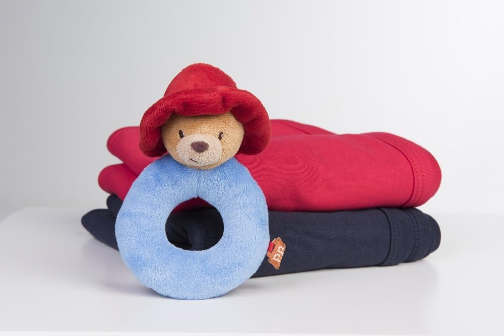 Rainbow Designs PA1356 Paddington Bear Baby Ring Rattle - Soft Plush Sensory Toy for Newborns 2