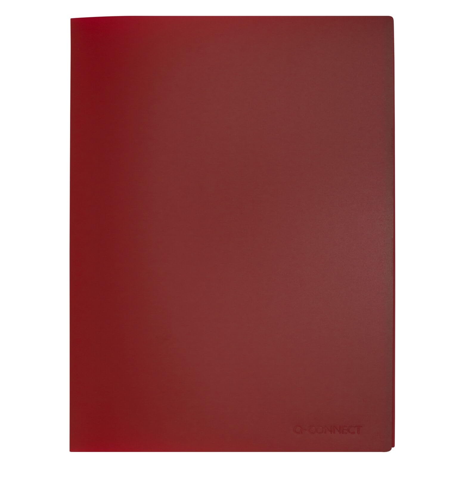 Q-Connect Polypropylene Display Book 20 Pocket Red KF01250 1
