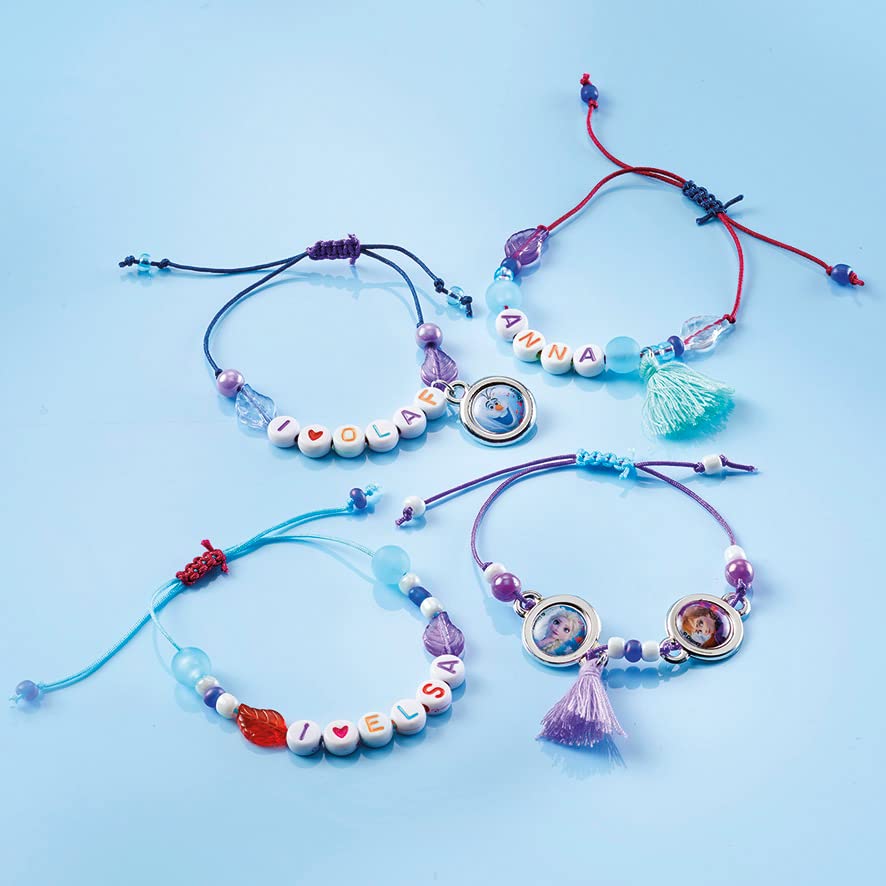Totum Frozen Letter Bracelet Making Kit - Anna, Elsa & Olaf Motifs | Ages 4+ 4