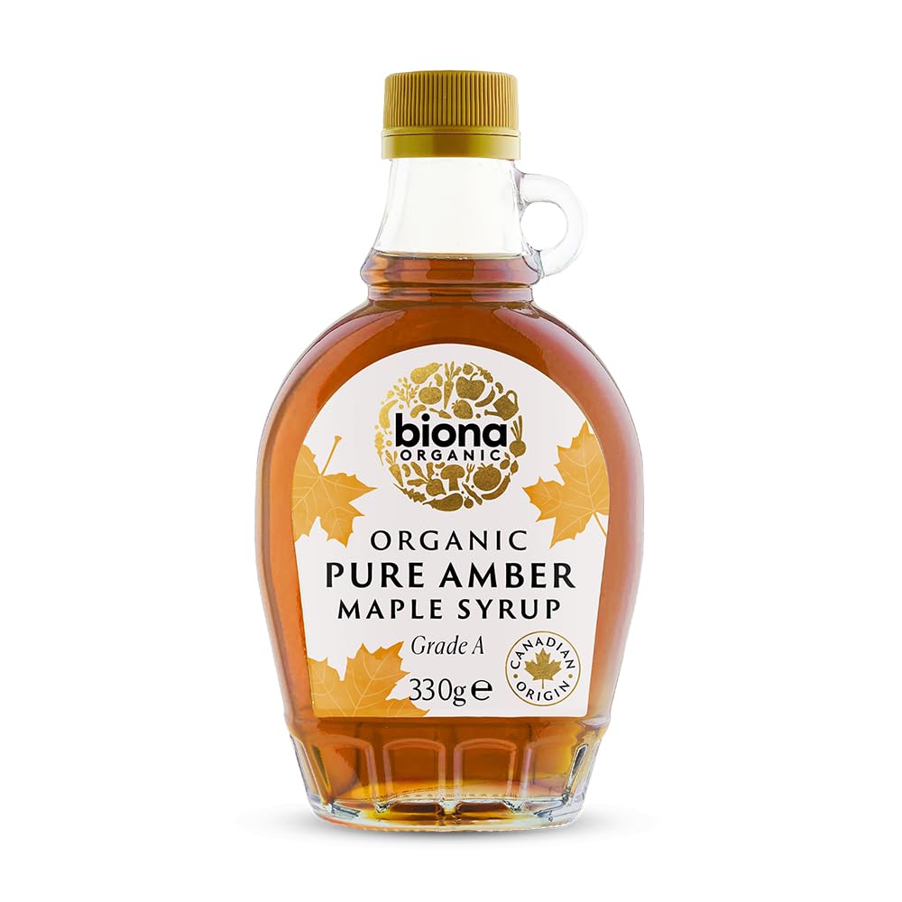 Biona Organic Maple Syrup - Amber Grade A | 330ml Liquid | Pure Canadian 1