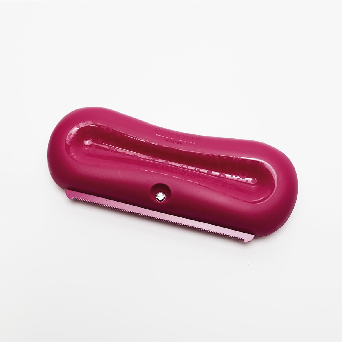 Groomi Deshedding & Grooming Brush - Gentle & Efficient | Stainless Steel | Pink