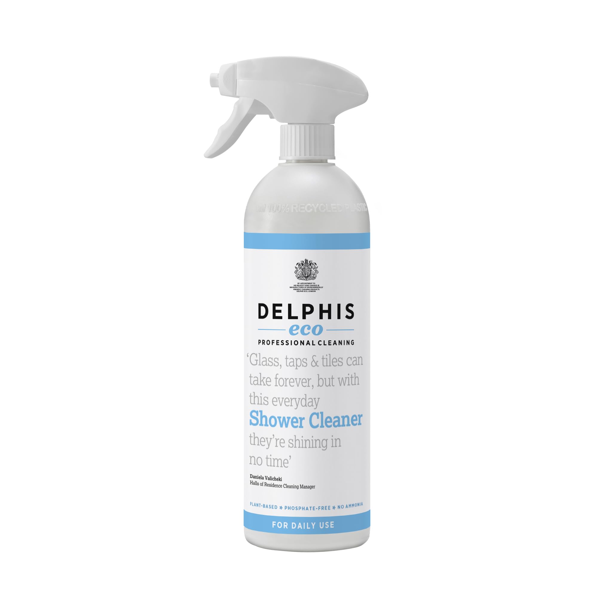 DELPHISECO Daily Shower Cleaner - Eco Friendly, Plant Based, Unscented | 700 ml
