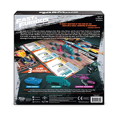 Das auf Mission basierende kooperative Strategie-Brettspiel „The Fast And Furious: Highway Heist“.