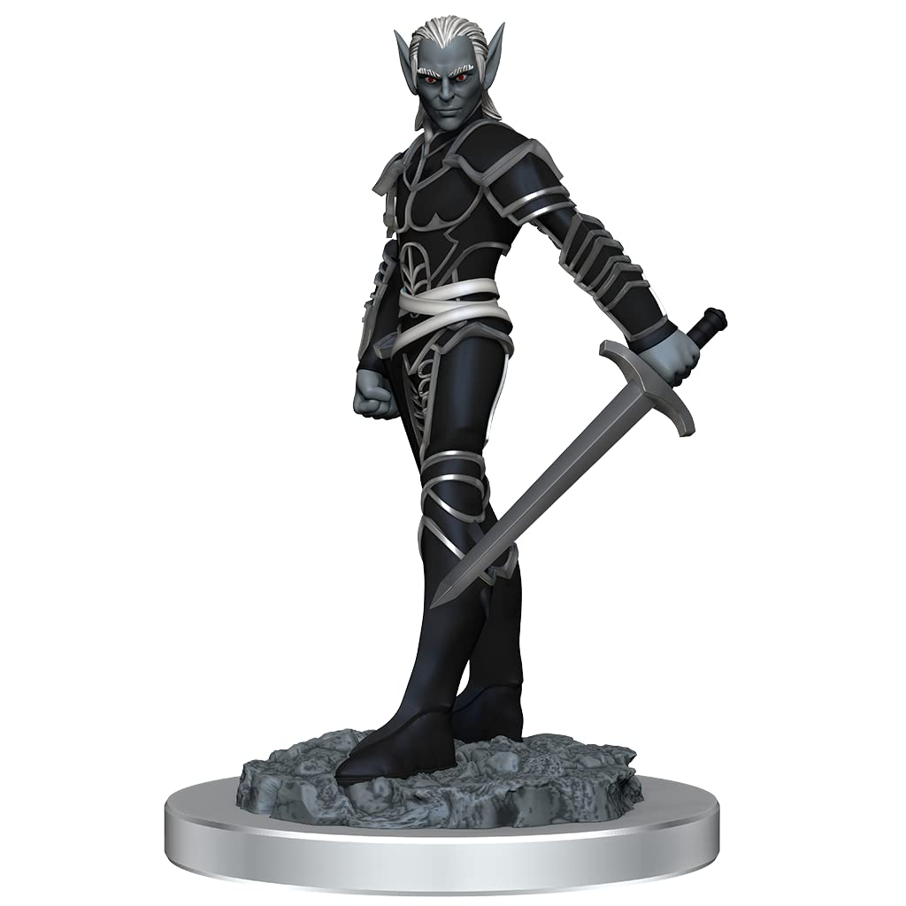 WizKids Dungeons & Dragons Nolzur's Marvelous Unpainted Miniatures - Drow Fighters | Plastic 1