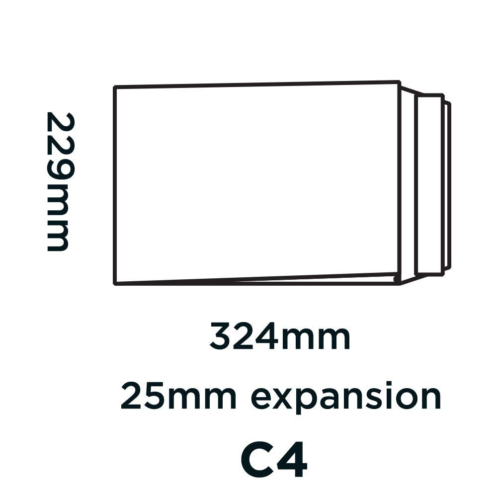 Blake C4 Gusset Pocket Catalogue Envelope - 324 x 229 x 25 mm | 130 gsm | 10 Pack 2