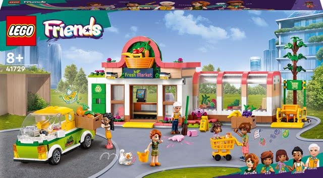 LEGO 41729 Friends Organic Grocery Store Playset - Supermarket Toy with Delivery Van & Mini-Dolls 10