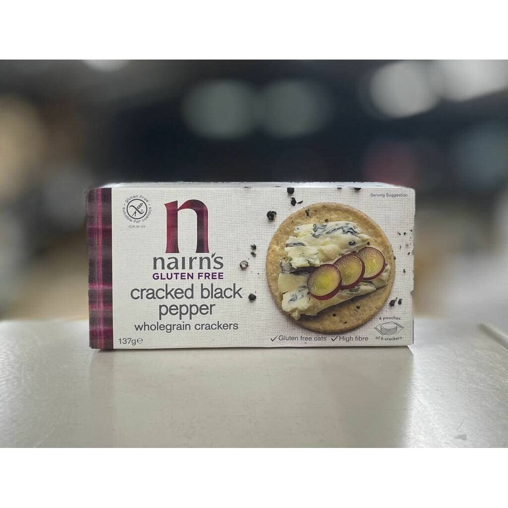 Nairn's Gluten Free Cracked Black Pepper Oat Cakes - Wholegrain, 137g 3