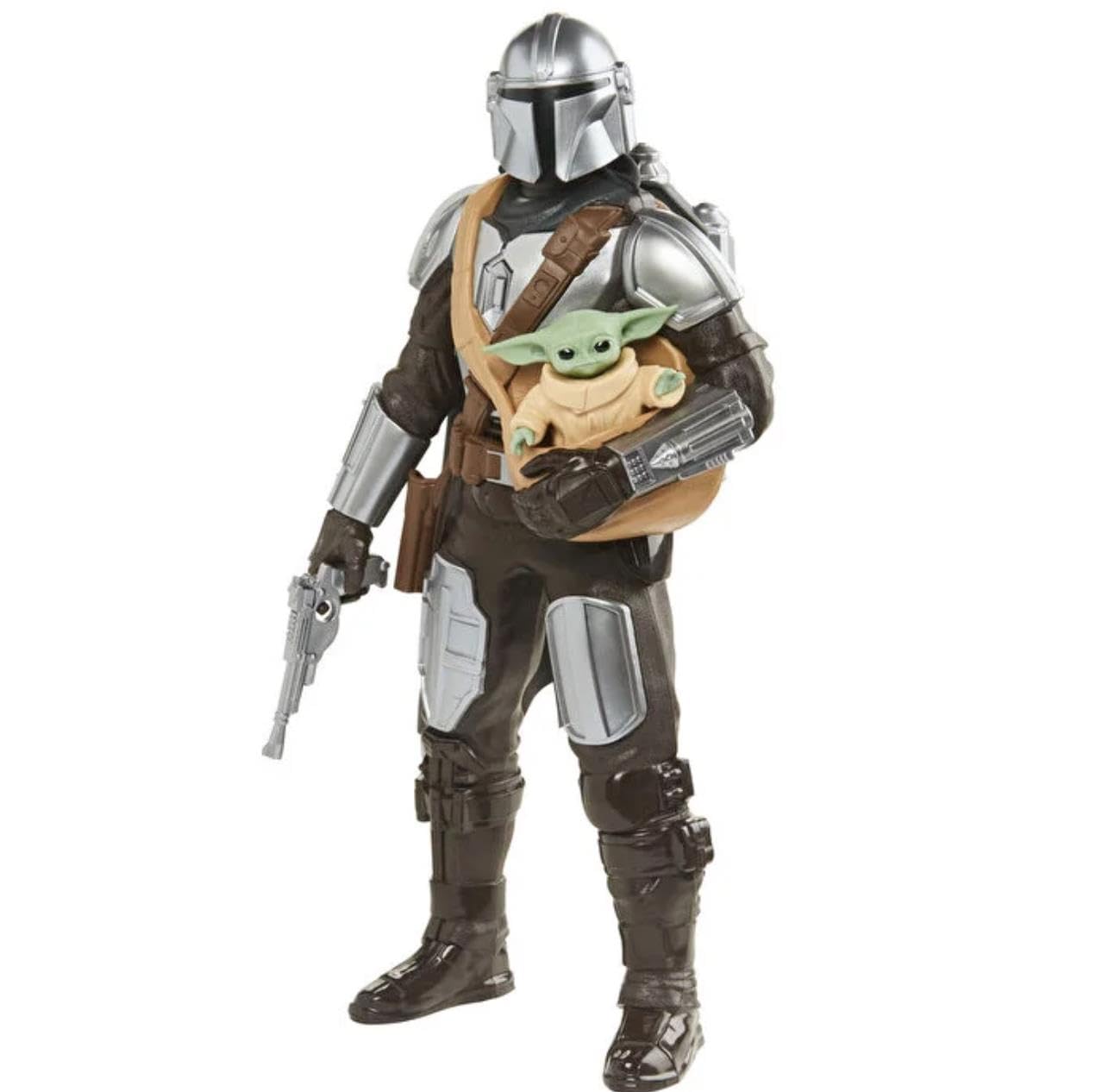Star Wars Galactic Action The Mandalorian & Grogu - 30 cm Electronic Action Figure with Sounds & Jetpack - Ages 4+ 2