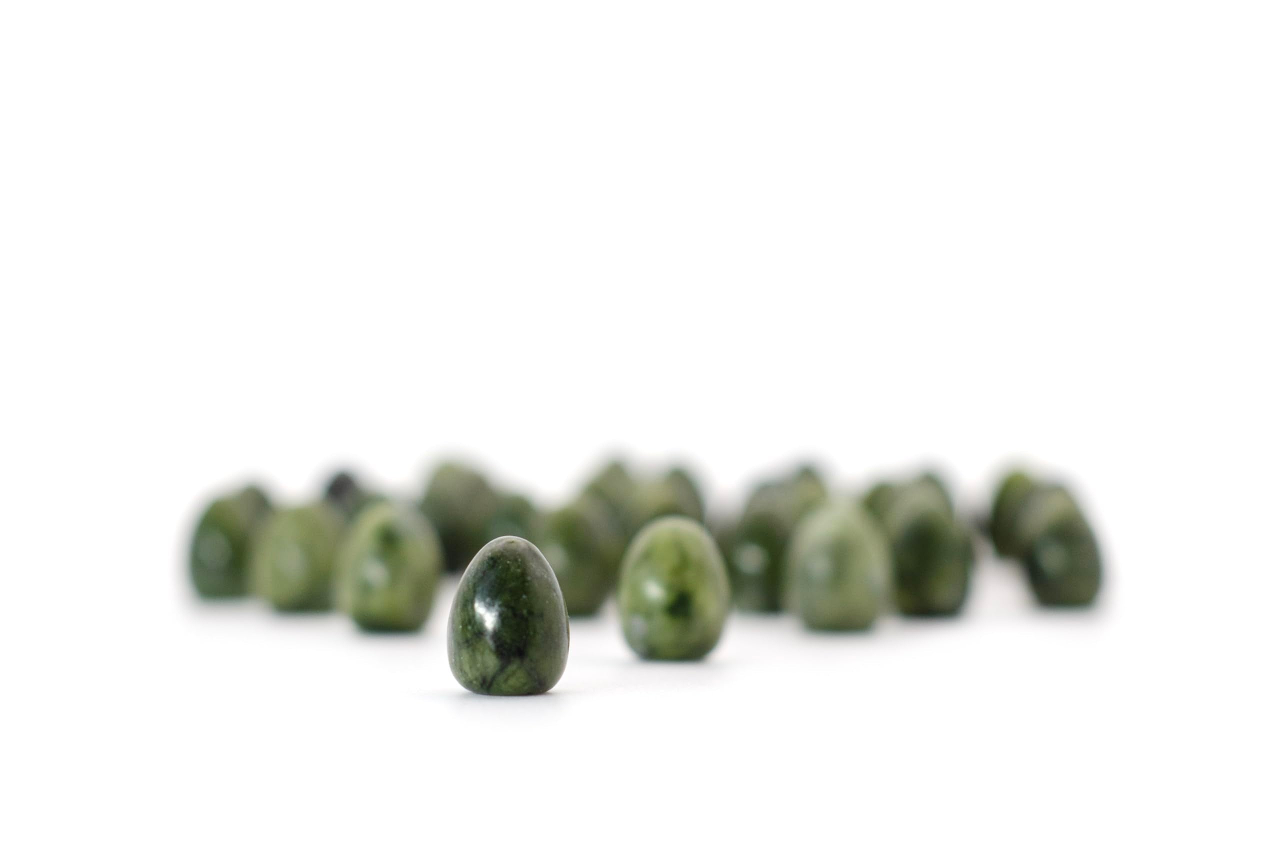 Stonemaier Games Wingspan & Wyrmspan Stone Eggs Accessory - 30 Jade-Look Eggs | Fits Base Game Box