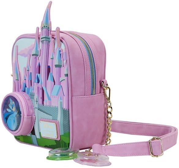 Loungefly Disney Sleeping Beauty Stained Glass Castle Crossbody Bag - Accessory (2023)