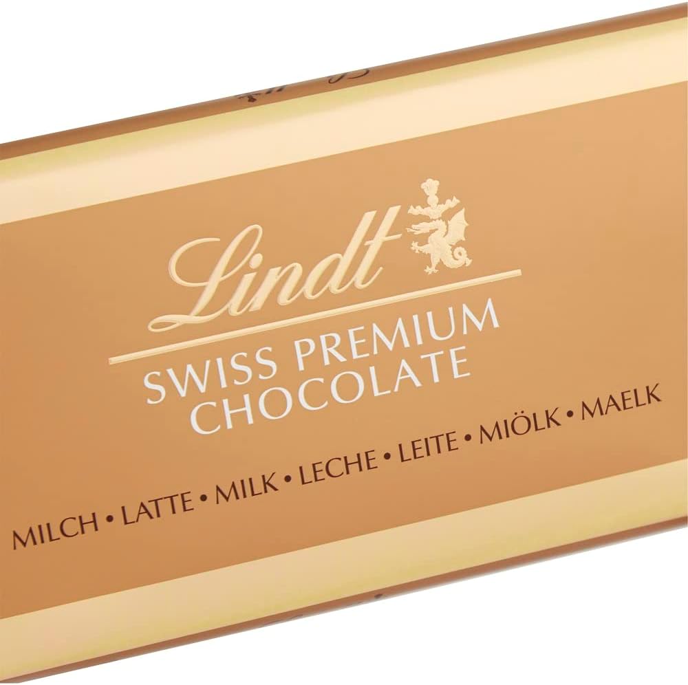 Lindt Swiss Milk Chocolate Gold Bar 300g