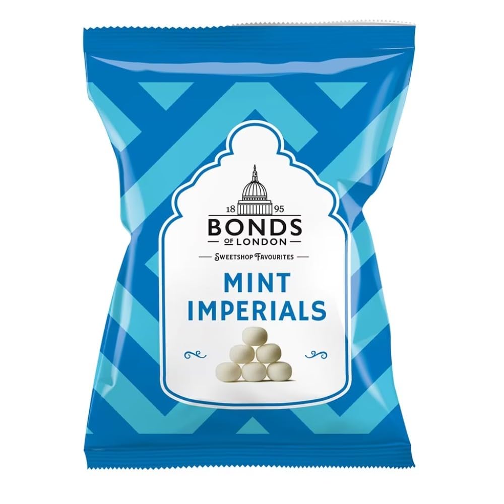 Bonds of London Mint Imperials Retro Peppermint Sweets - 12 x 105g Bags 8