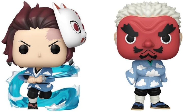 Funko Pop! Animation Demon Slayer: Kimetsu no Yaiba - Tanjiro Kamado & Sakonji Urokodaki Vinyl Figure 2-Pack (Summer Convention Exclusive)