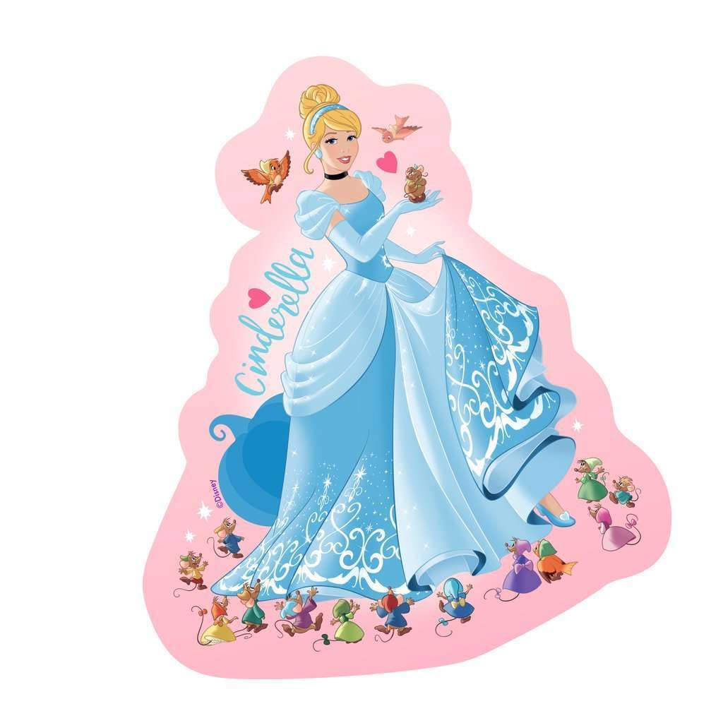 Ravensburger Disney Princess Shaped Jigsaw Puzzles Set - 4 Puzzles (10, 12, 14, 16 Pieces) for Ages 3+ 5
