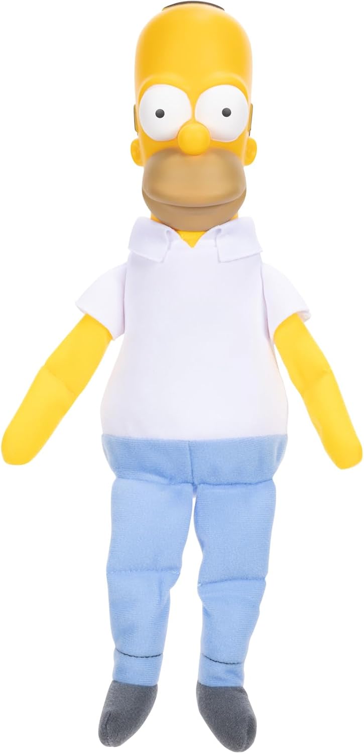 THE SIMPSONS Homer Simpson Shelf Talker - 30cm Plush with 20 Iconic Phrases