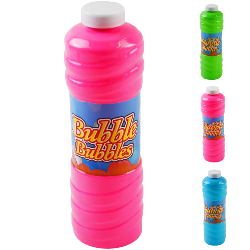 RAM ONLINE Giant Bubble Solution - 1 Litre Ready-to-Use Mixture with Wand | Assorted Colors 3
