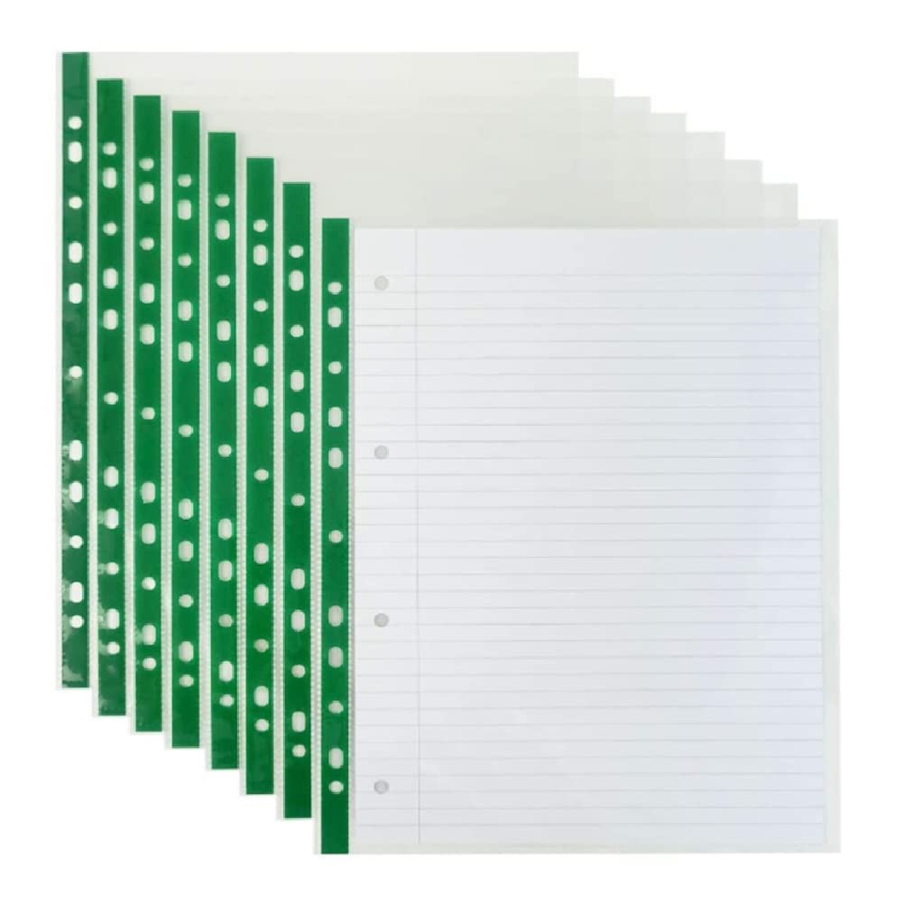 G4GADGET A4 Punched Pockets - 100 Pack, 50 Micron, Clear Polypropylene | 15 Sheet Capacity 1