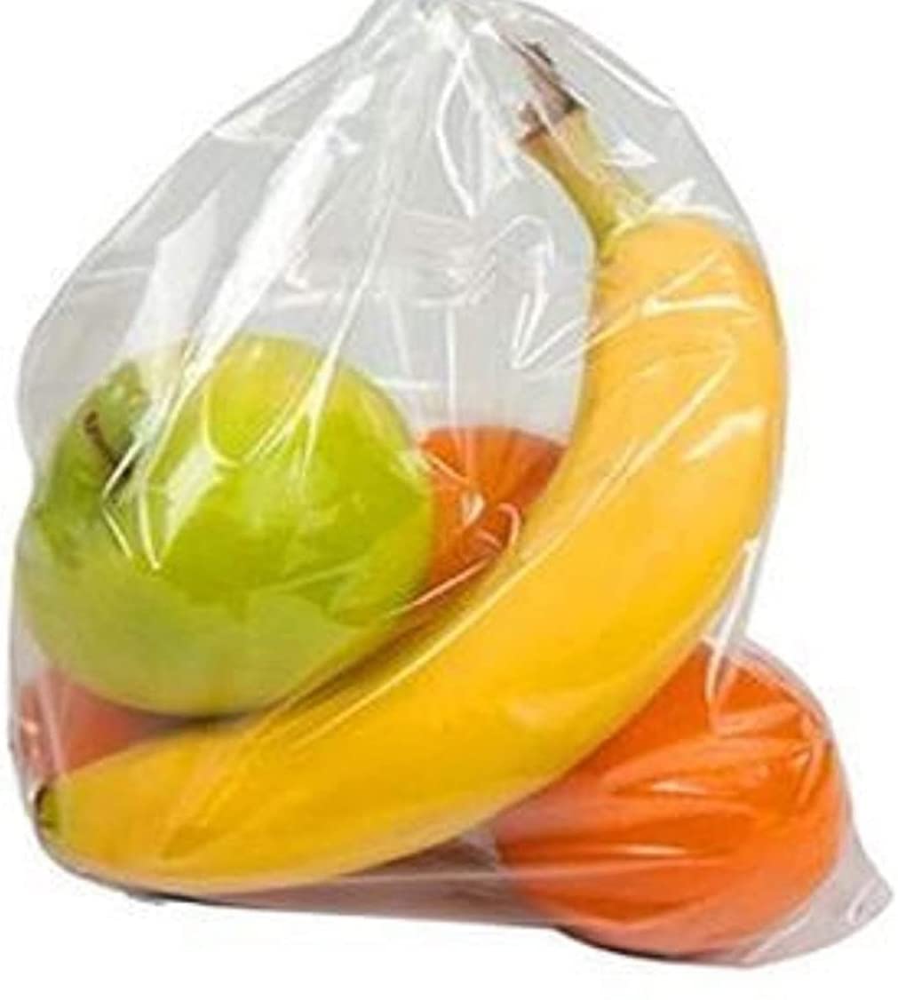 G4GADGET Fridge Freezer Food Bags - 250 Count, 22x22 cm, Clear Plastic | Tie Handles 1