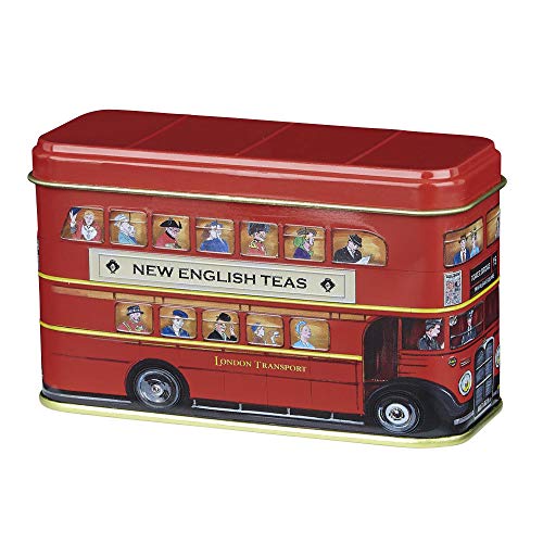 New English Teas London Bus Tea Caddy with 20 English Breakfast Teabags 18