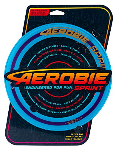 Aerobie Sprint Ring 10'' Flying Disc - High Quality Construction | Flies Enormously Far | Assorted Colours 2