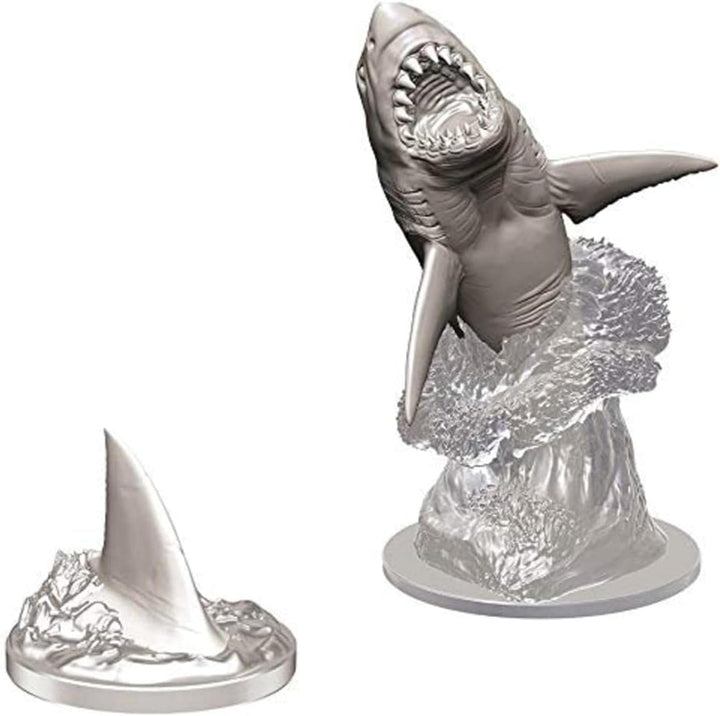 WizKids Deep Cuts Unpainted Miniatures - Shark Creature Pack (WK73729)