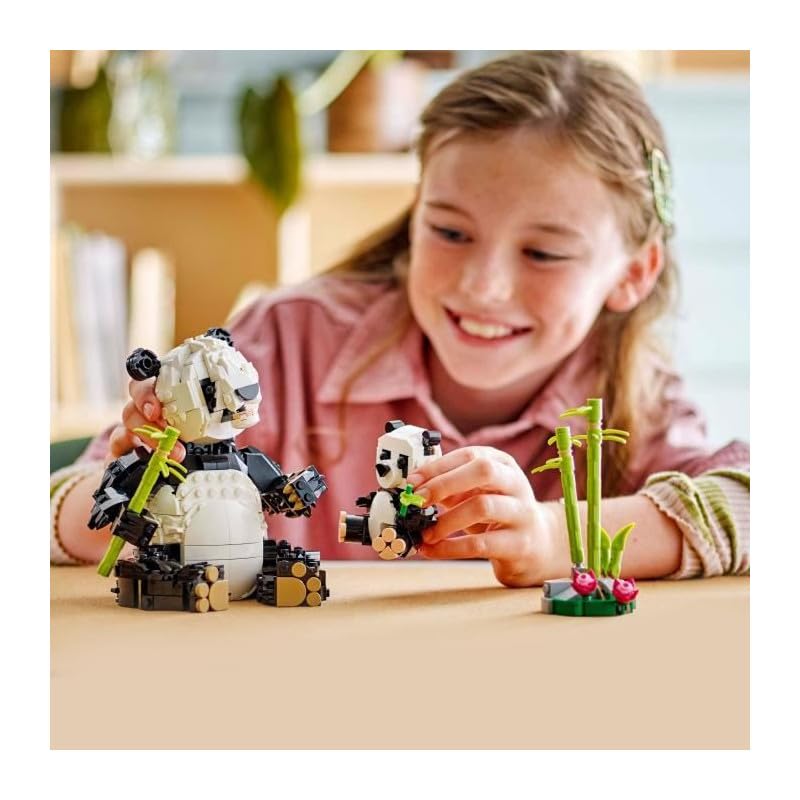 LEGO Creator 3in1 Wild Animals: Panda Family Building Set - Rebuilds into Orca & Penguin 2