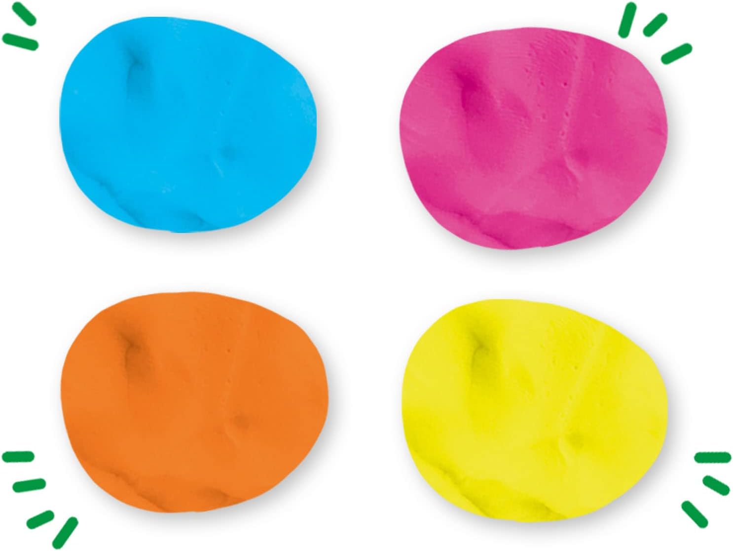 SES Creative Feel Good Dough Happy - Sensory Play Dough Set for Toddlers (4x90g) 2
