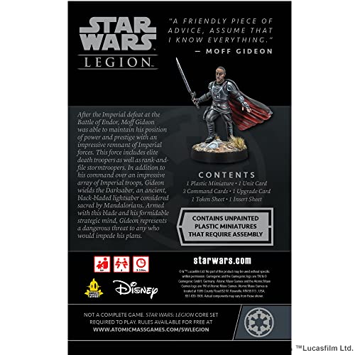 Star Wars Legion Moff Gideon Erweiterung | Kampfspiel für zwei Spieler | Miniaturenspiel