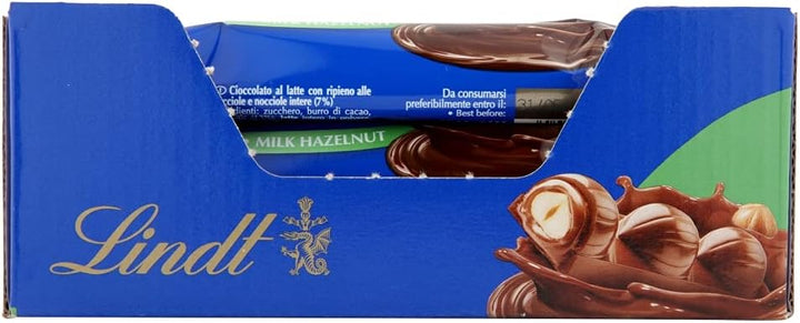 Lindt - Nocciolatte Milk Chocolate and Hazelnut Bars, 35g, Pack of 18