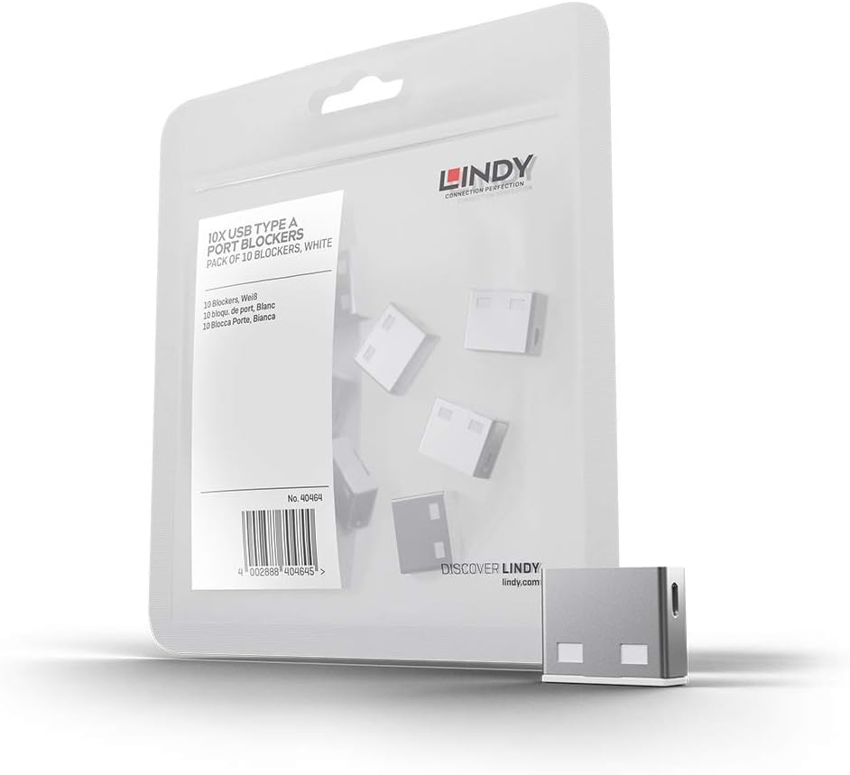 LINDY USB Port Blocker - Pack of 10 (40464)