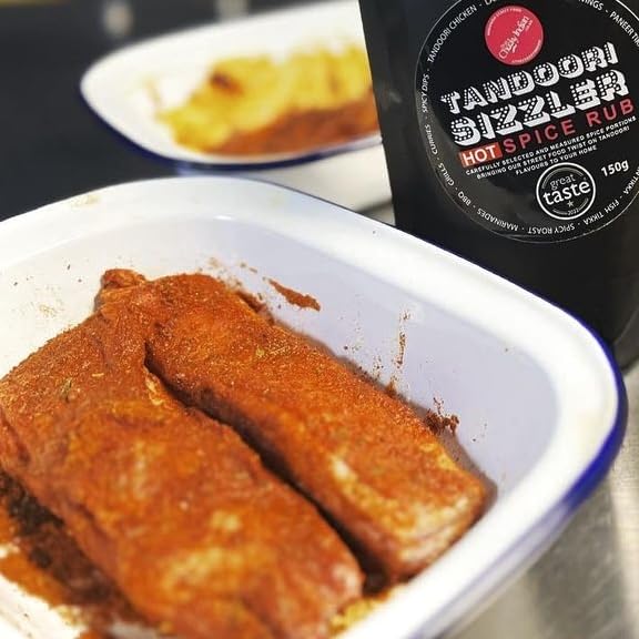THE CHEEKY INDIAN - Tandoori Sizzler Hot Spice Rub 150g