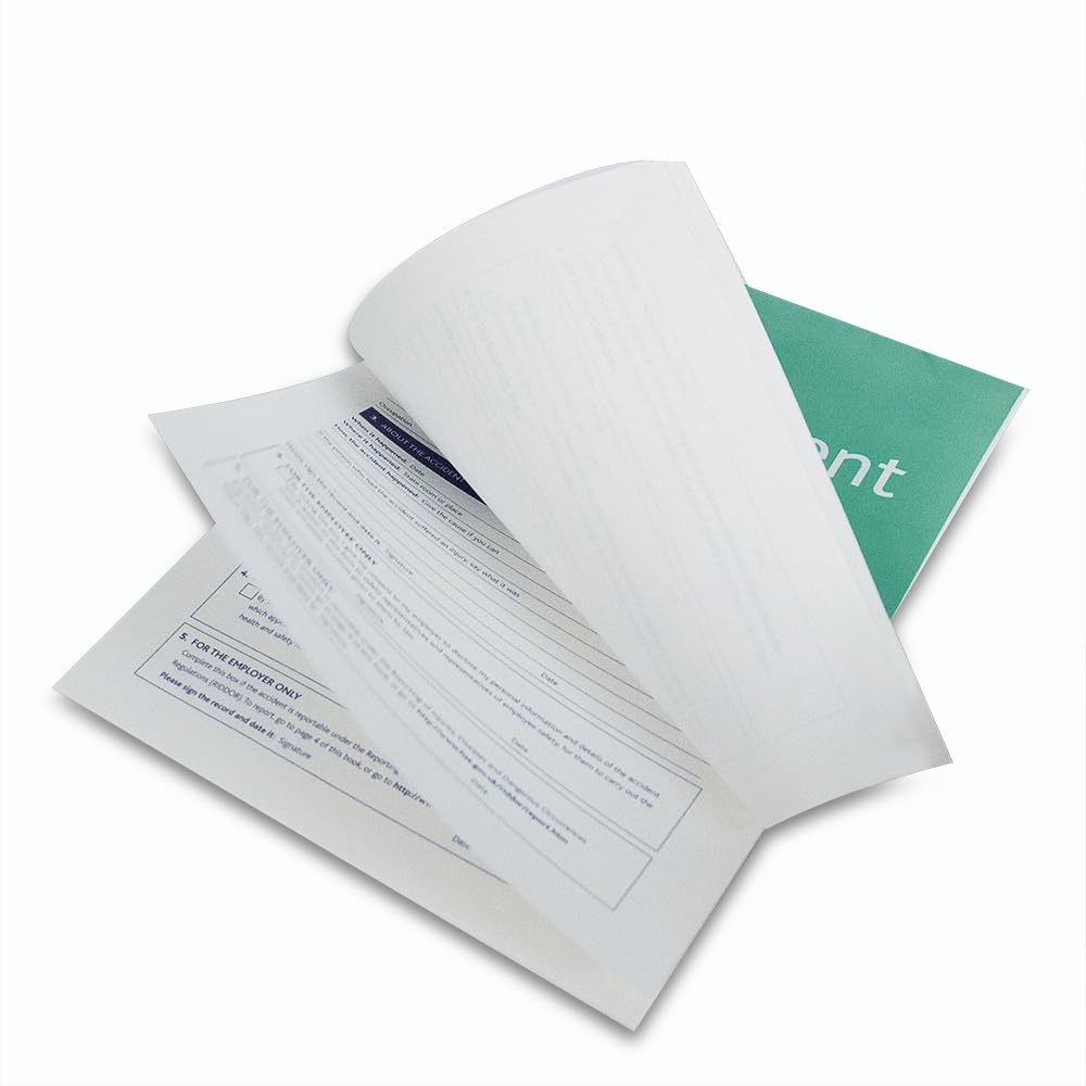 Reliance Medical Lewis-Plast A4 Accident Book - GDPR Compliant Workplace Record Keeping | 21 x 29 cm