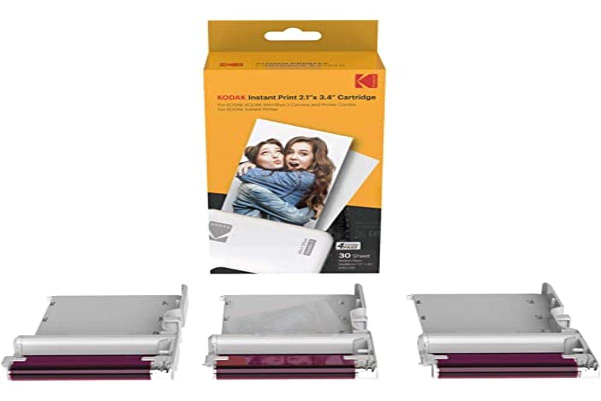 KODAK Photo Paper Cartridge - 30 Prints | Matte Finish | 2.1 x 3.4 inches | ICRG-230