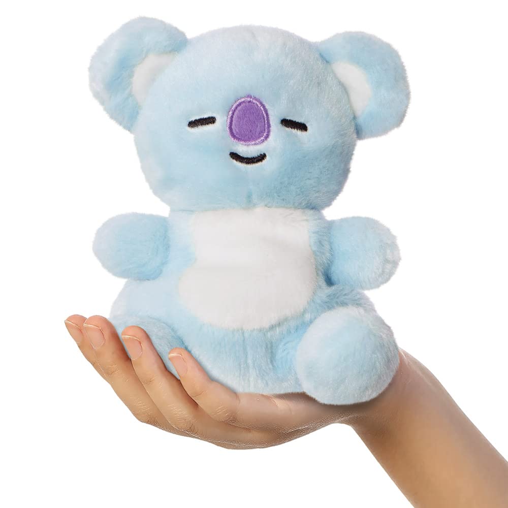AURORA BT21 KOYA Palm Pal Stuffed Animal - 5In, Blue, Eco-friendly | Suitable from Birth