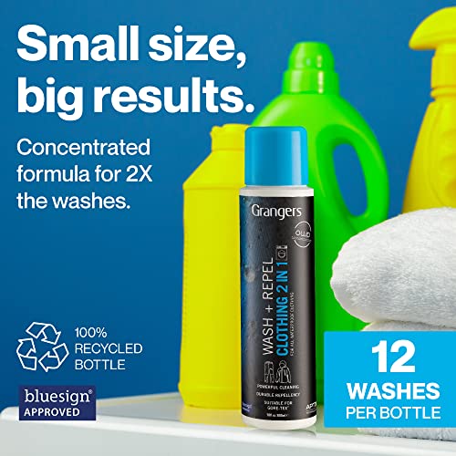 Grangers Clothing Wash and Repel 1 Litre - 2-in-1 Clean & Reproof Detergent 8