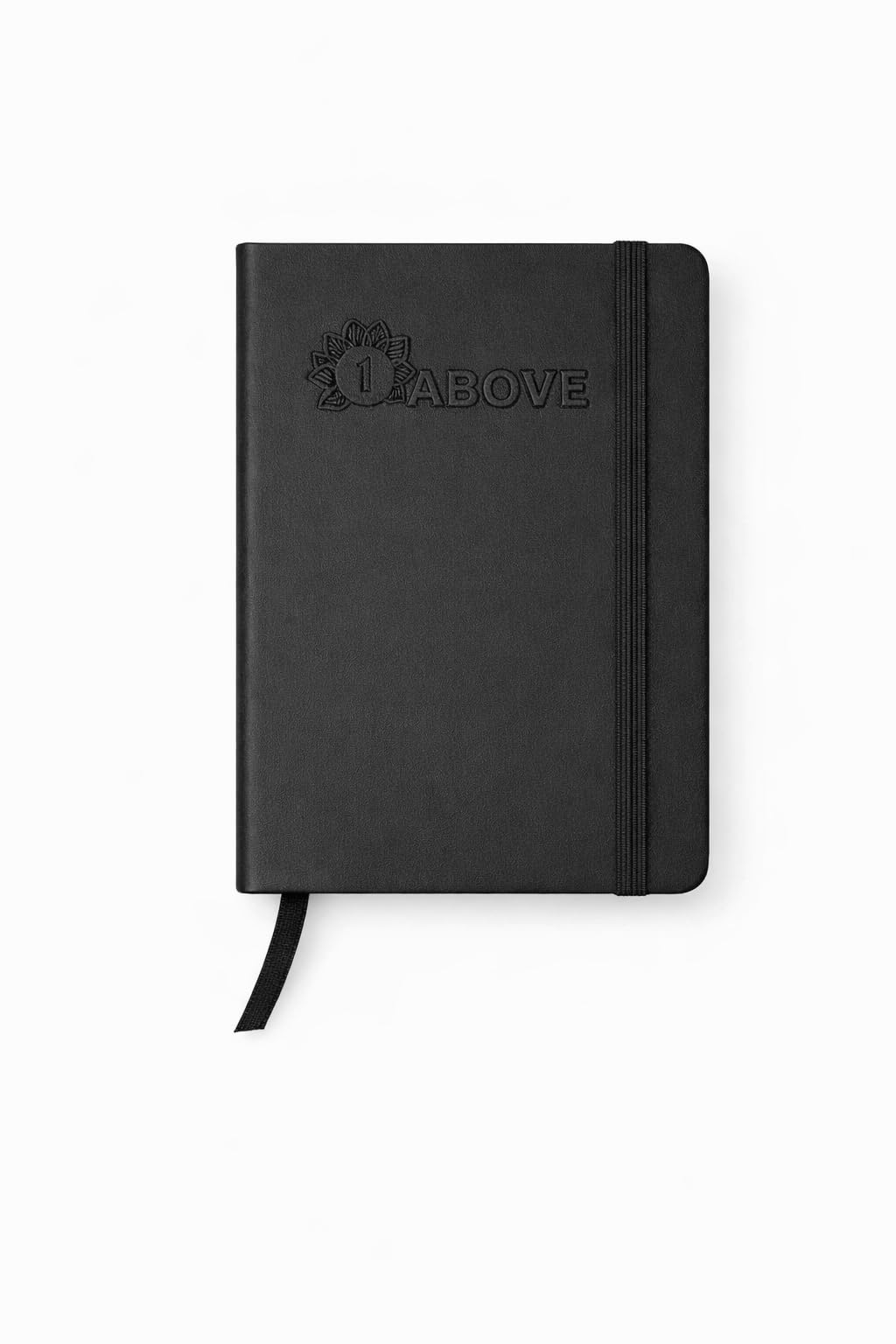1ABOVE Executive Notebook - Soft Feel Hardback | A6 Size | 160 Lined Pages | Black