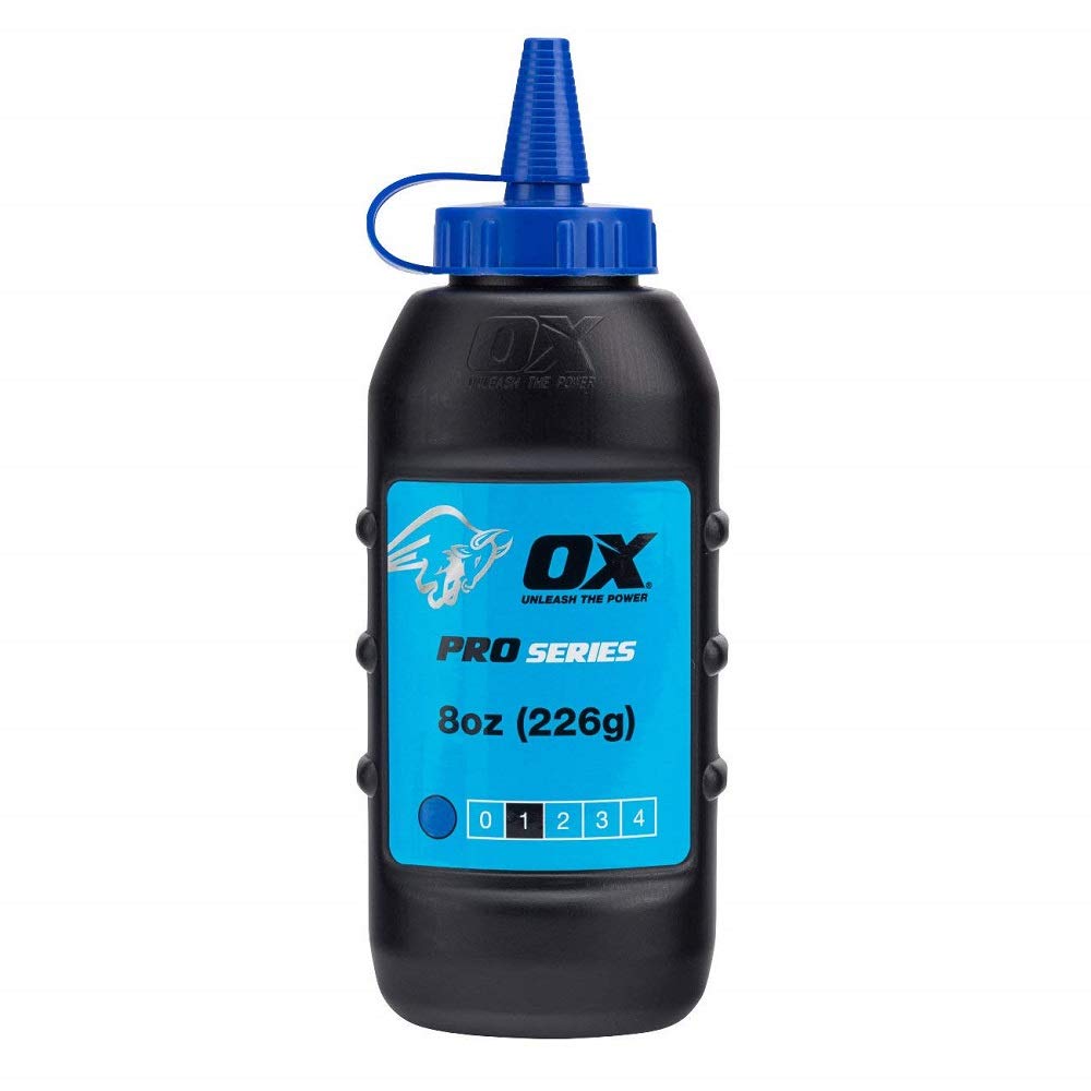 OX Tools OX Pro Chalk Refill - Blue Marking Out Chalk | 226g